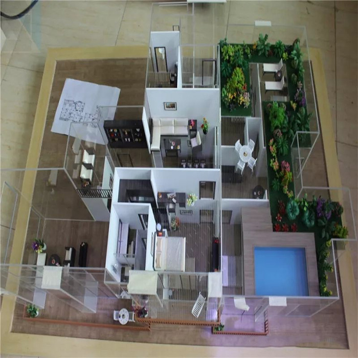 激光雕刻機(jī)制作的建筑模型樣品
